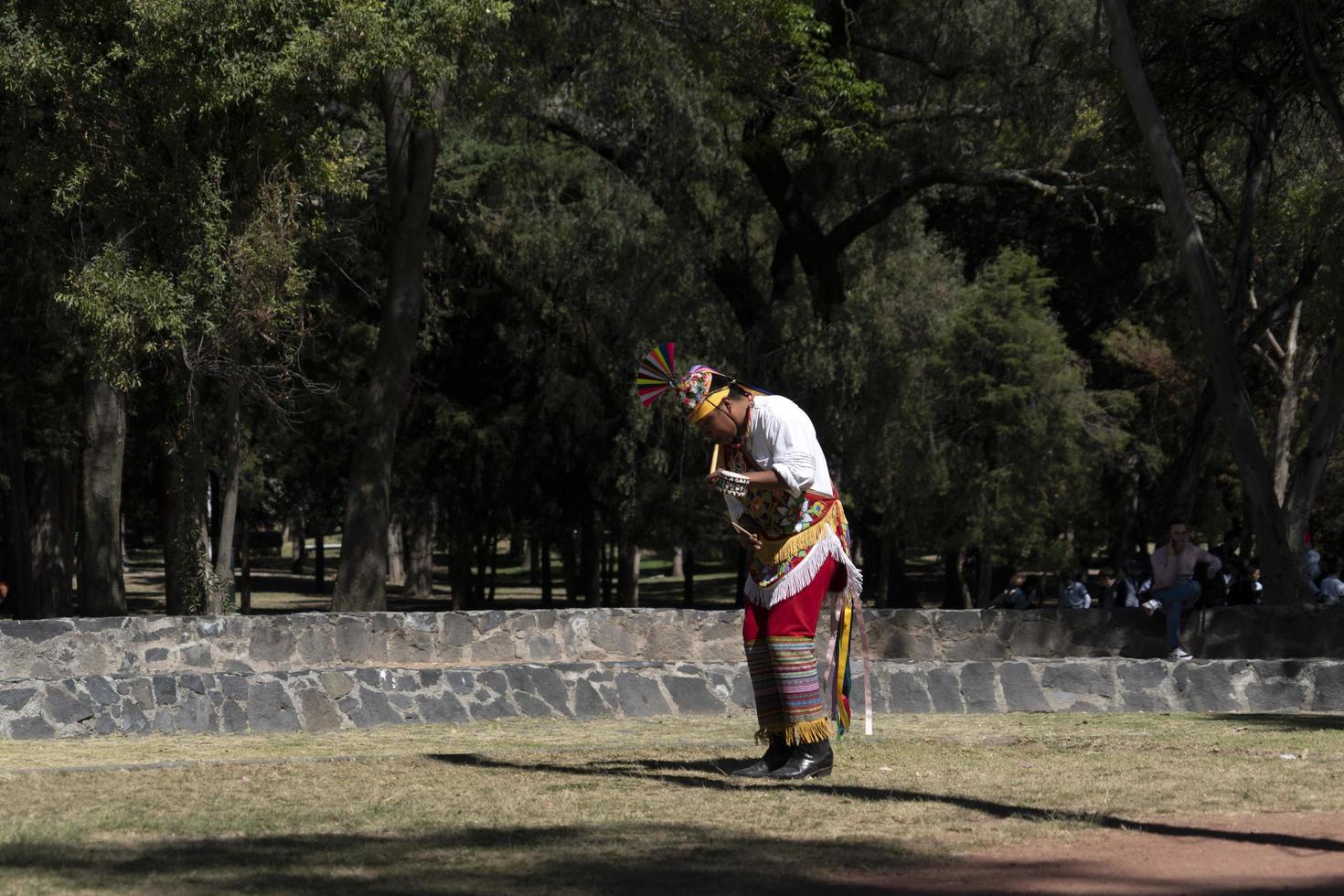 mexico stad, mexico - januari 30 2019 - de gammal dansa av flygblad los voladores foto