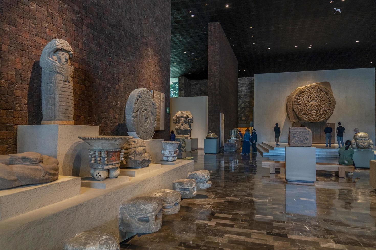 mexico stad, mexico - januari 31 2019 - mexico stad antropologi museum foto