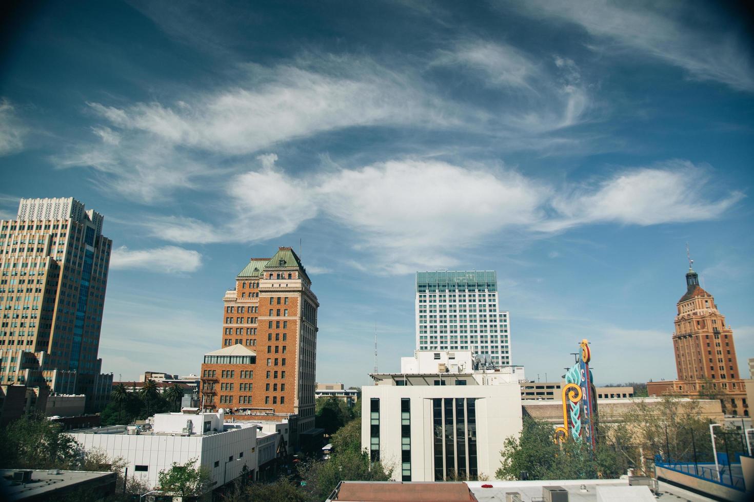 Sacramento, Kalifornien, 2020 - Sacramento City Skyline foto