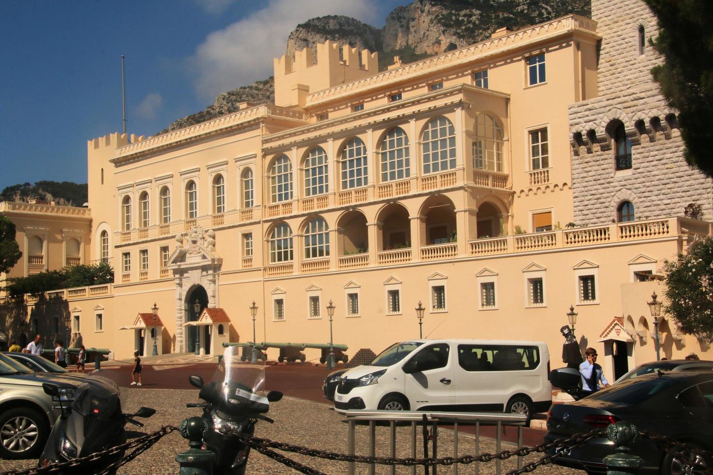 Monaco i 2017. en se av de kunglig palats foto