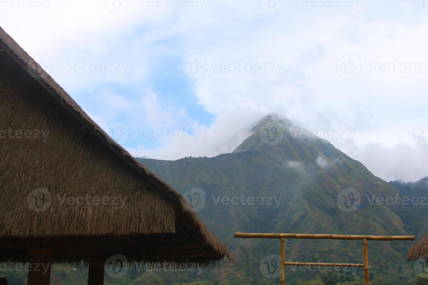 se av de sembalun by av lombok, montera rinjani, de kullar av sembalun lombok foto