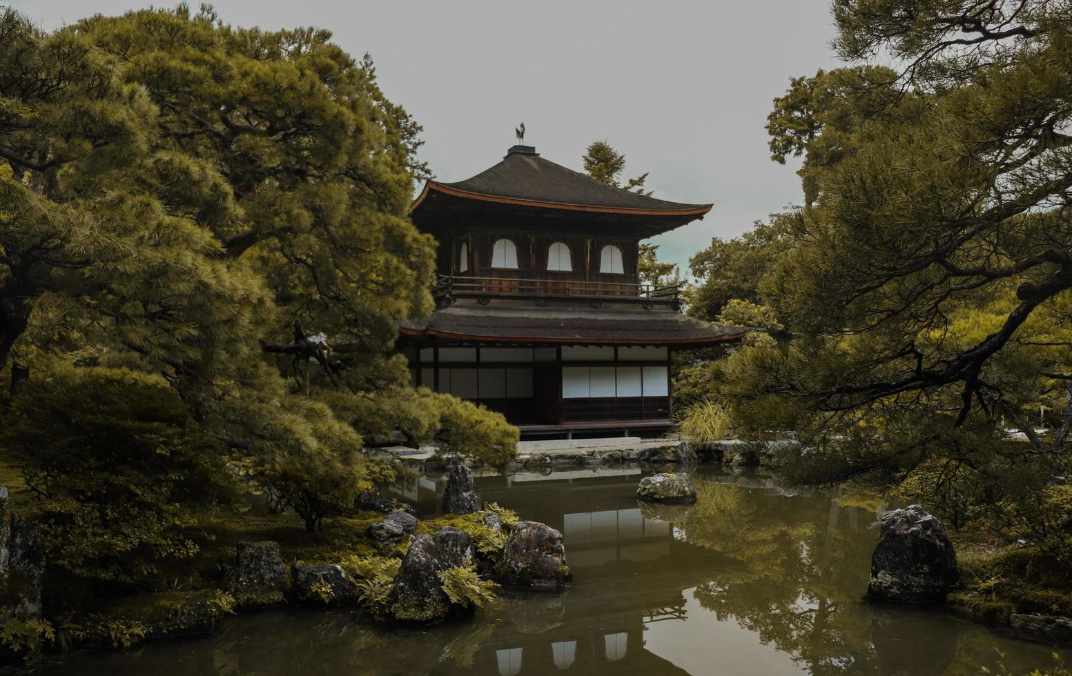 Ginkaku-ji-templet i Kyoto, Japan foto