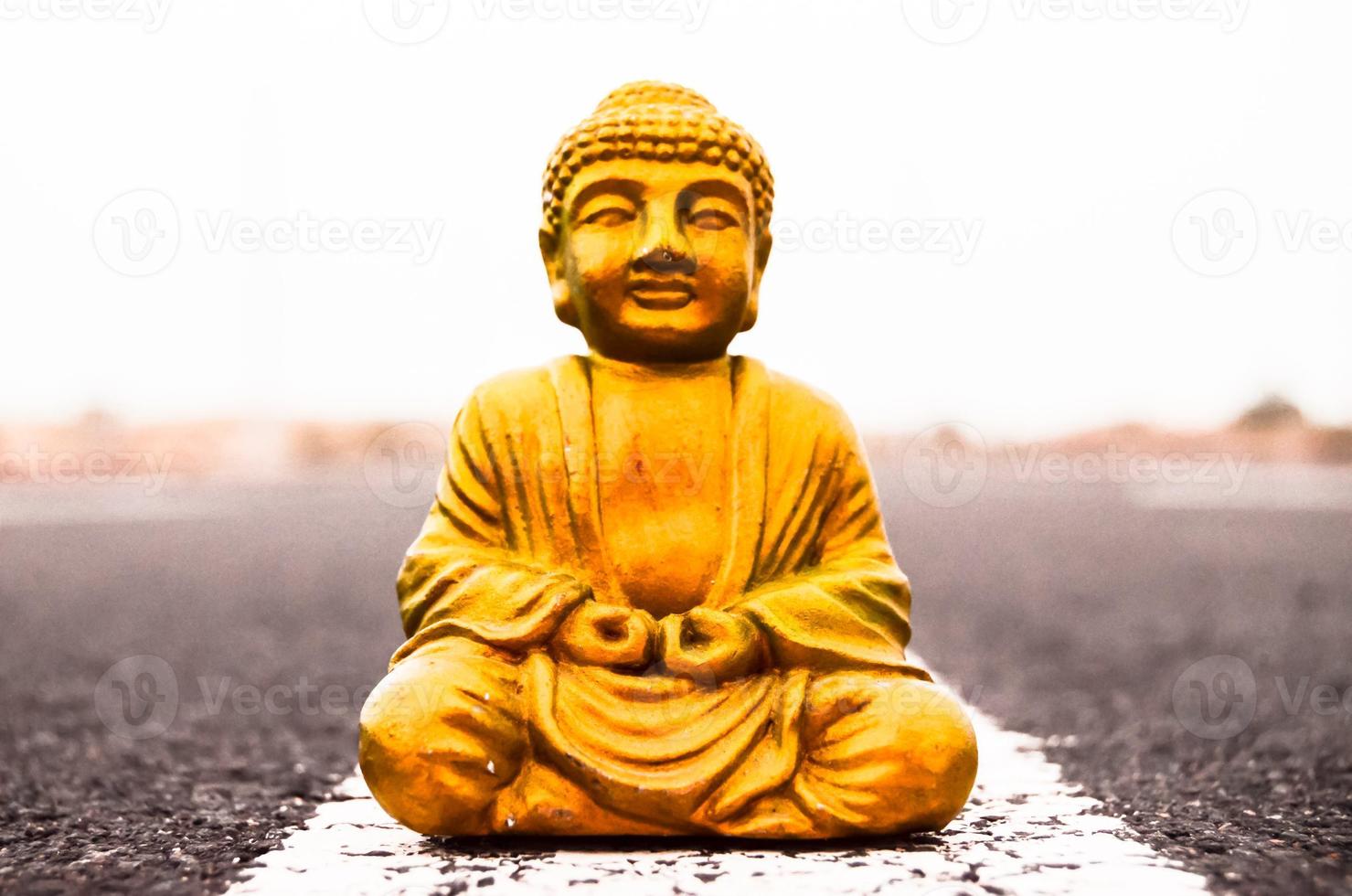 buddha miniatyr- på de jord foto