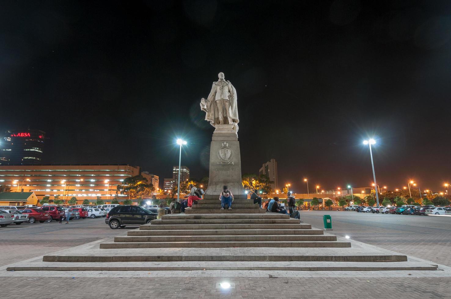 kung Edward vii staty - cape stad, söder afrika, 2022 foto