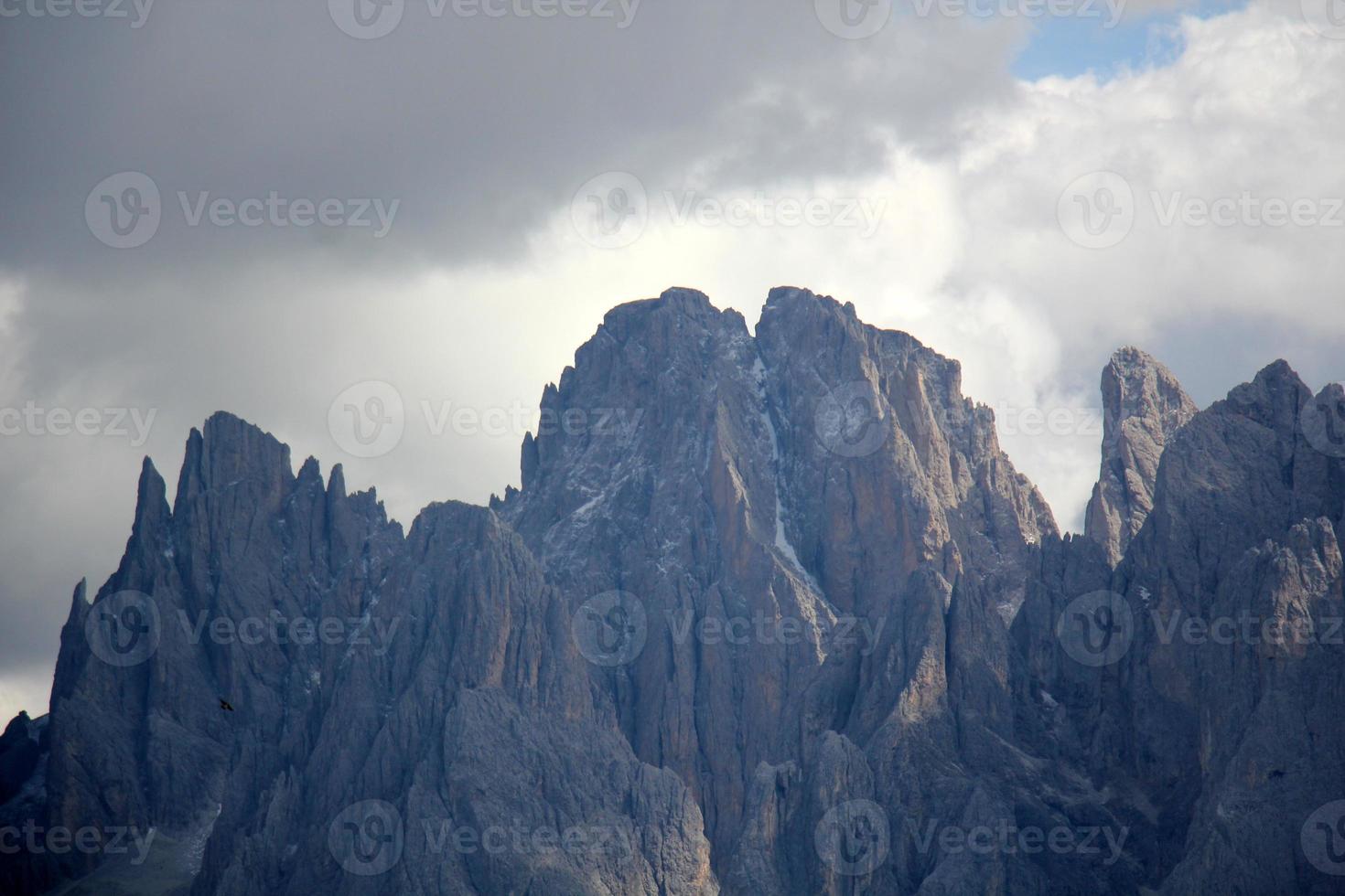 dolomiter - en berg räckvidd i de östra alps foto