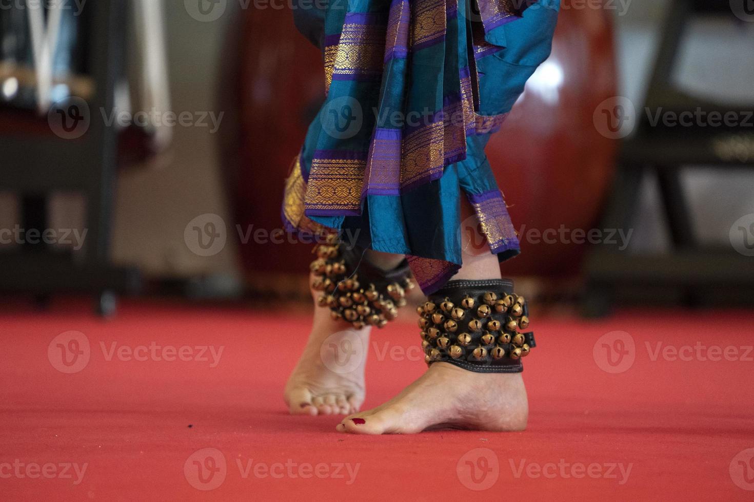 Indien traditionell dansa fot detalj foto