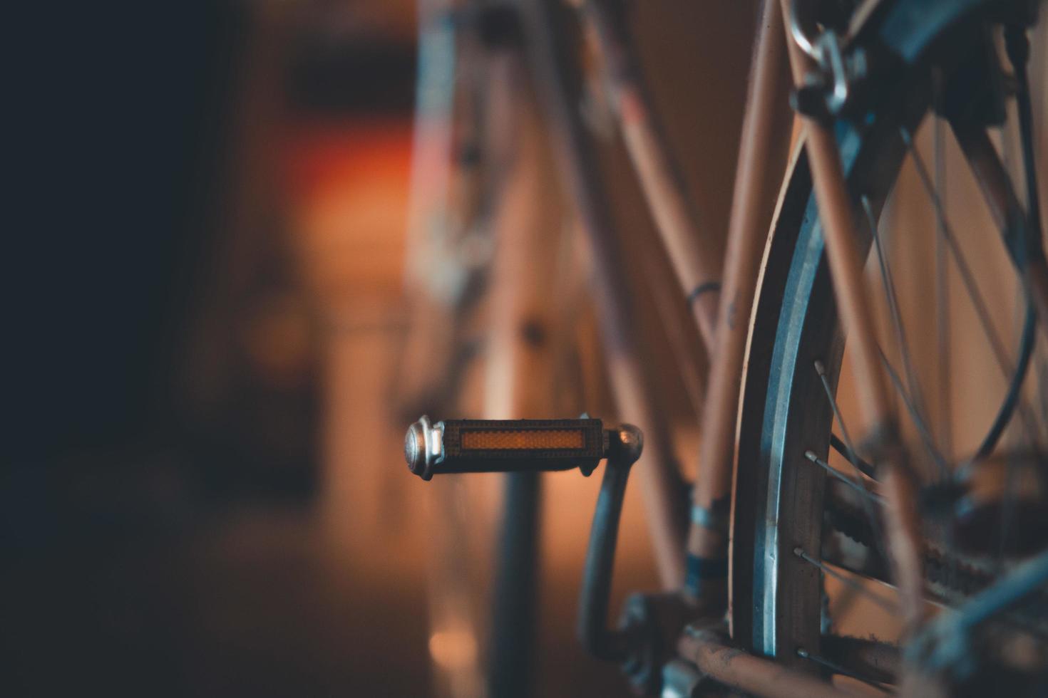 närbild av ett cykelblad foto