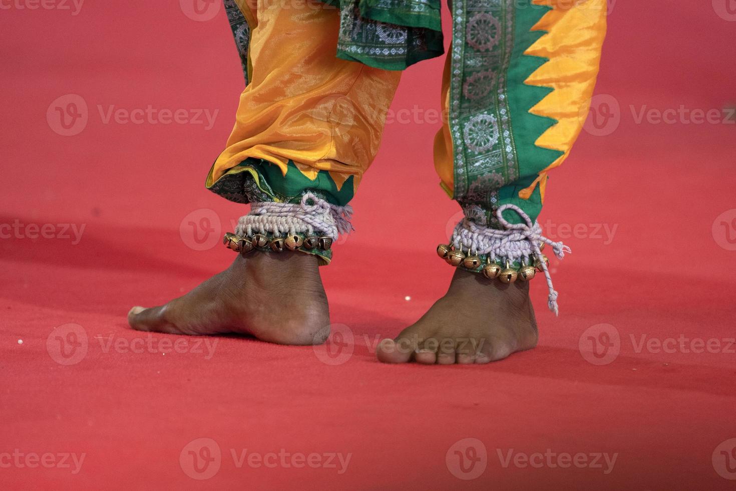 Indien traditionell dansa fot detalj foto