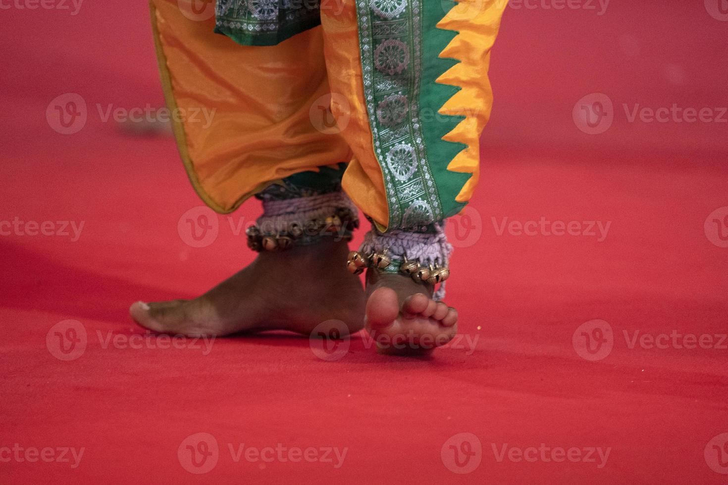 Indien traditionell dansa fot detalj foto