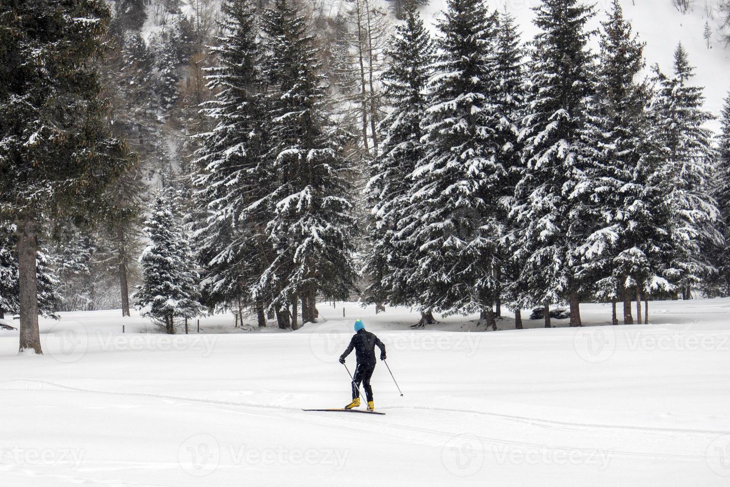 korsa Land skidåkning i alps foto