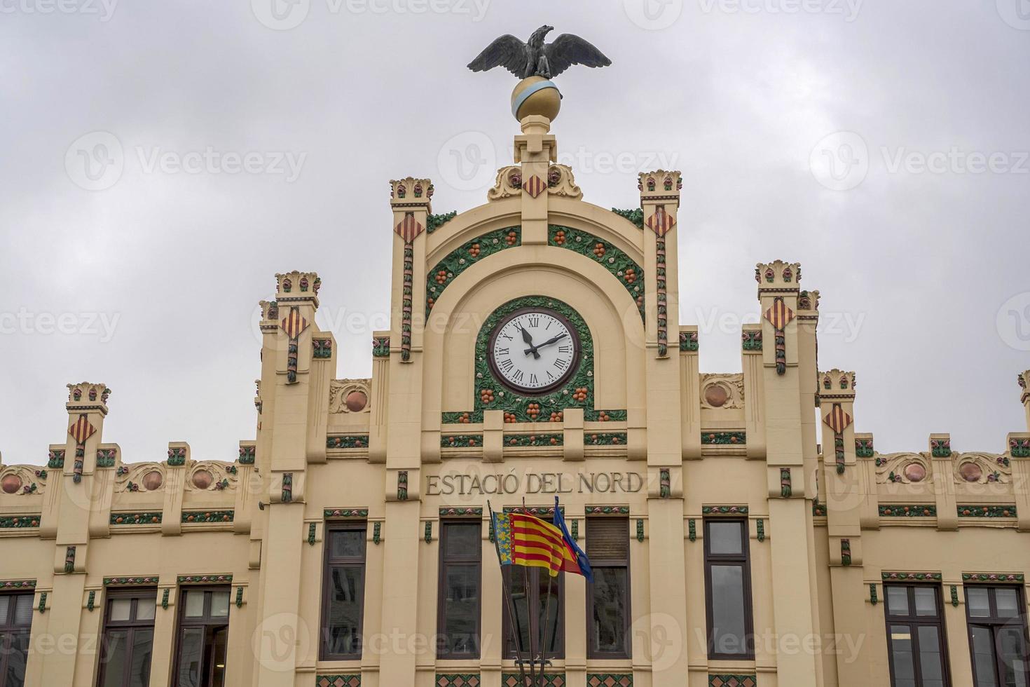 valencia Spanien station historisk byggnad foto