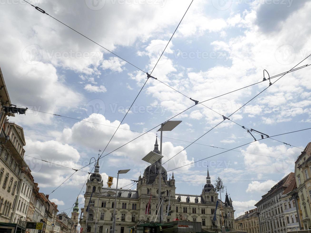 graz österrike historisk stad hall foto