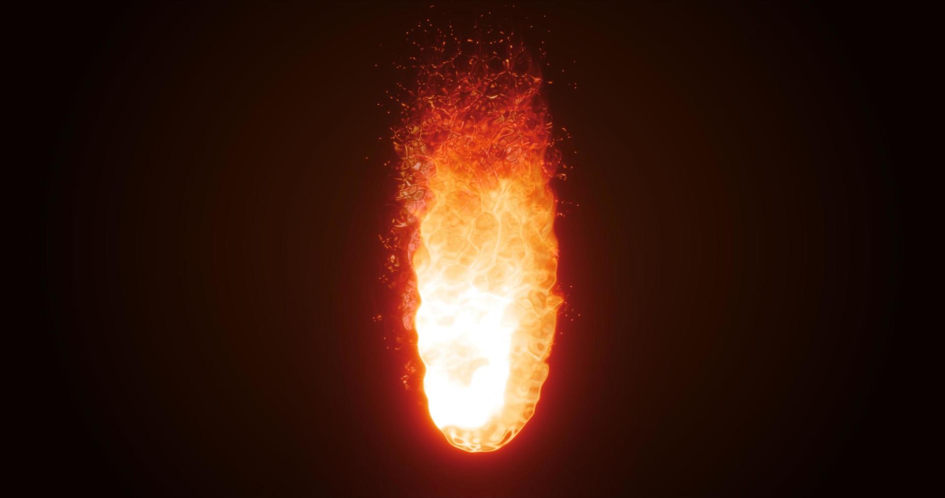 abstrakt orange flamma, bål lysande med ljus brand på en mörk bakgrund. abstrakt bakgrund foto