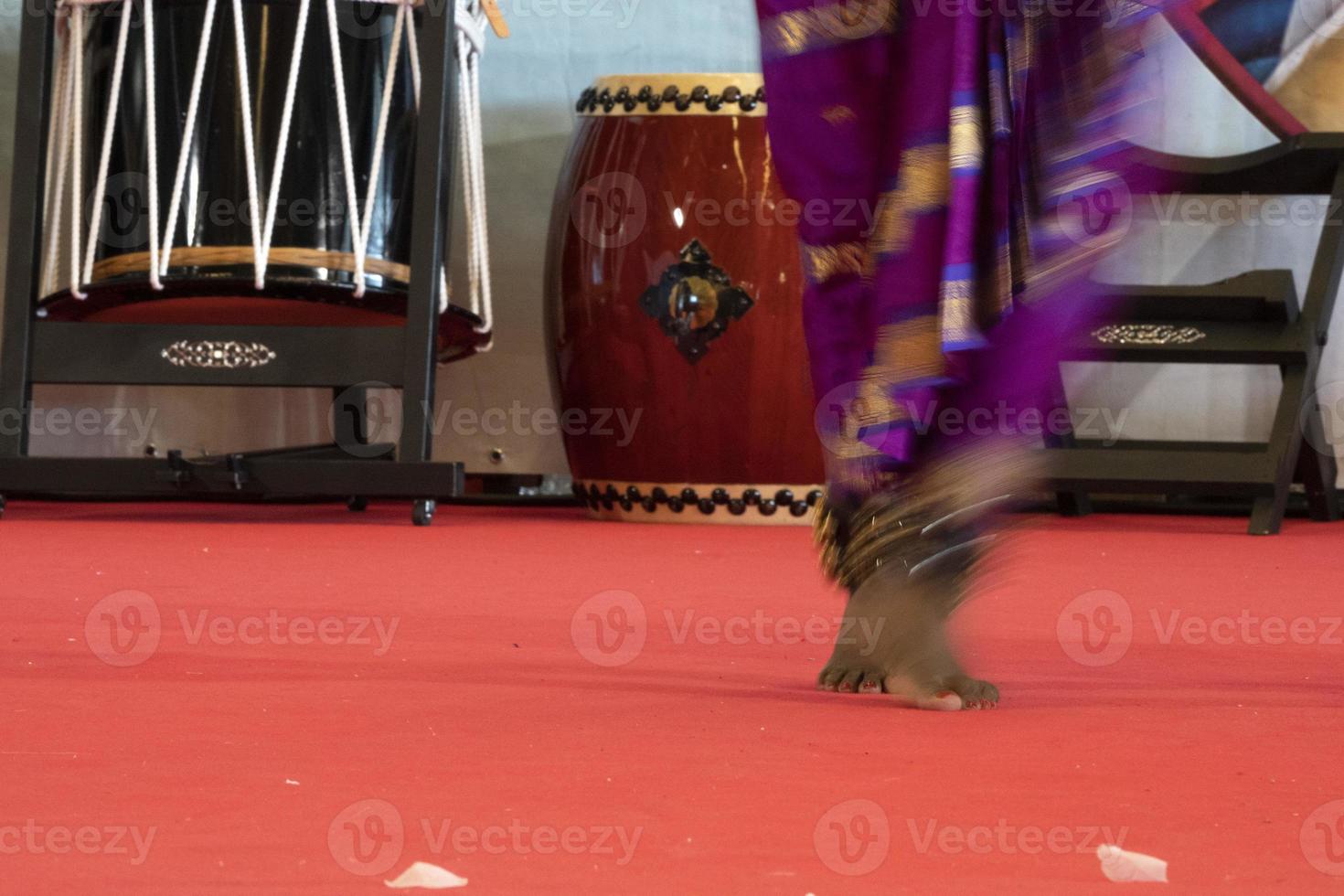 Indien traditionell dansa fot detalj foto