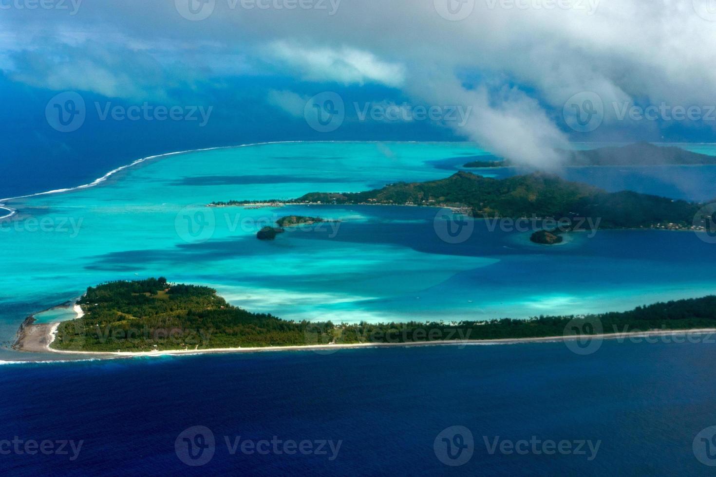 bora bora antenn se panorama foto