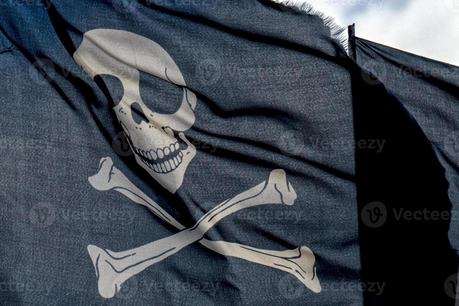 vinka pirat flagga glad roger foto