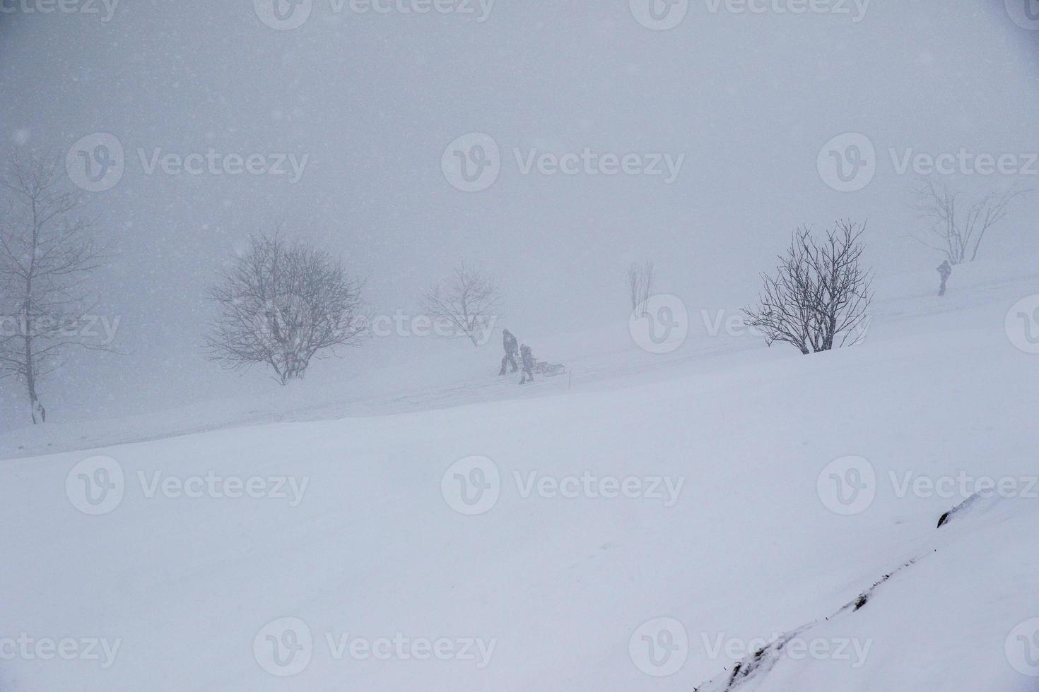 vinter- landskap i österrikiska alps foto