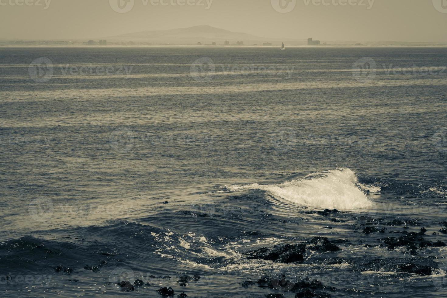 Sea Point, strandpromenad i Kapstaden Sydafrika. foto