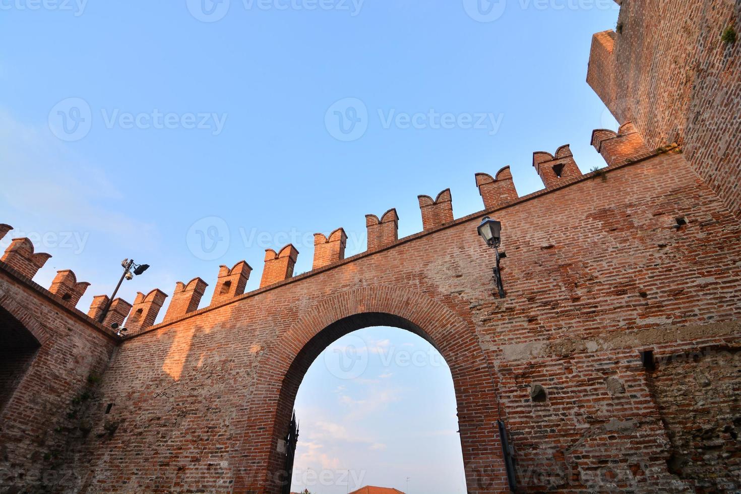 se av slott franco veneto, Italien foto