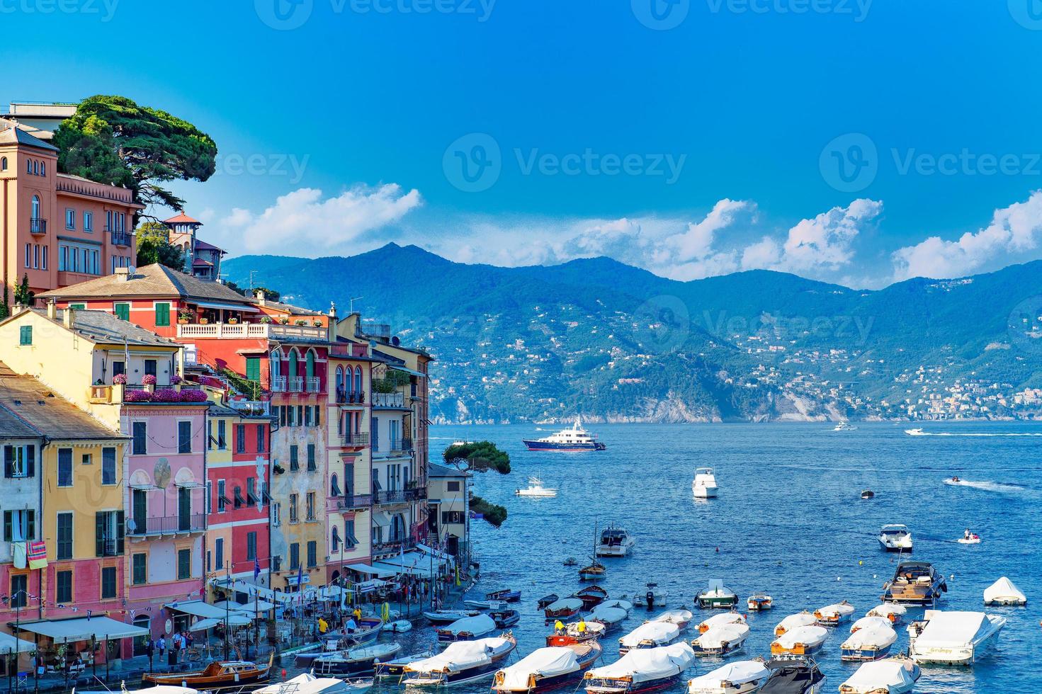 utsikt över portofino - Italien foto