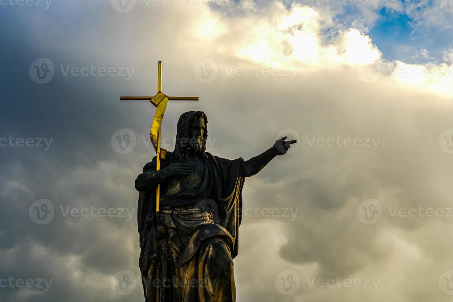 historisk Jesus på de gammal prag kyrkogård, tjeck republik foto