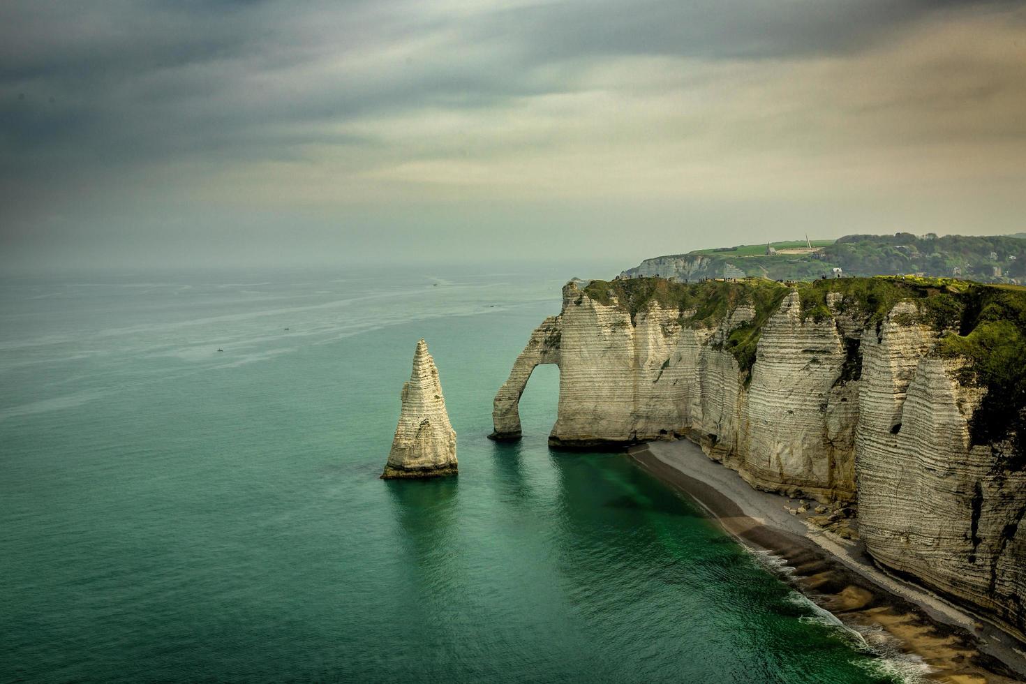 klipporna i etretat foto