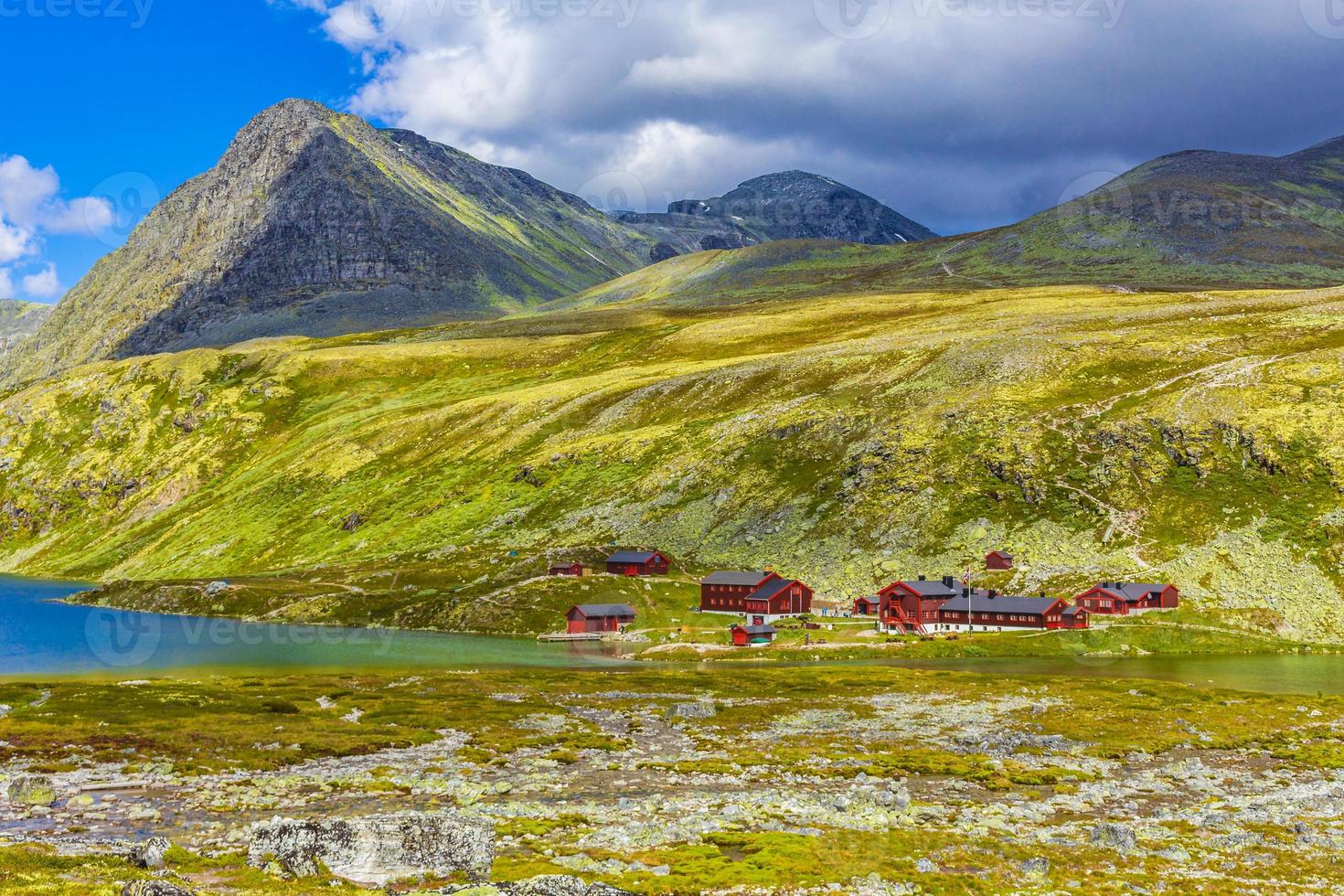 skön berg och landskap natur panorama rondane nationell parkera Norge. foto