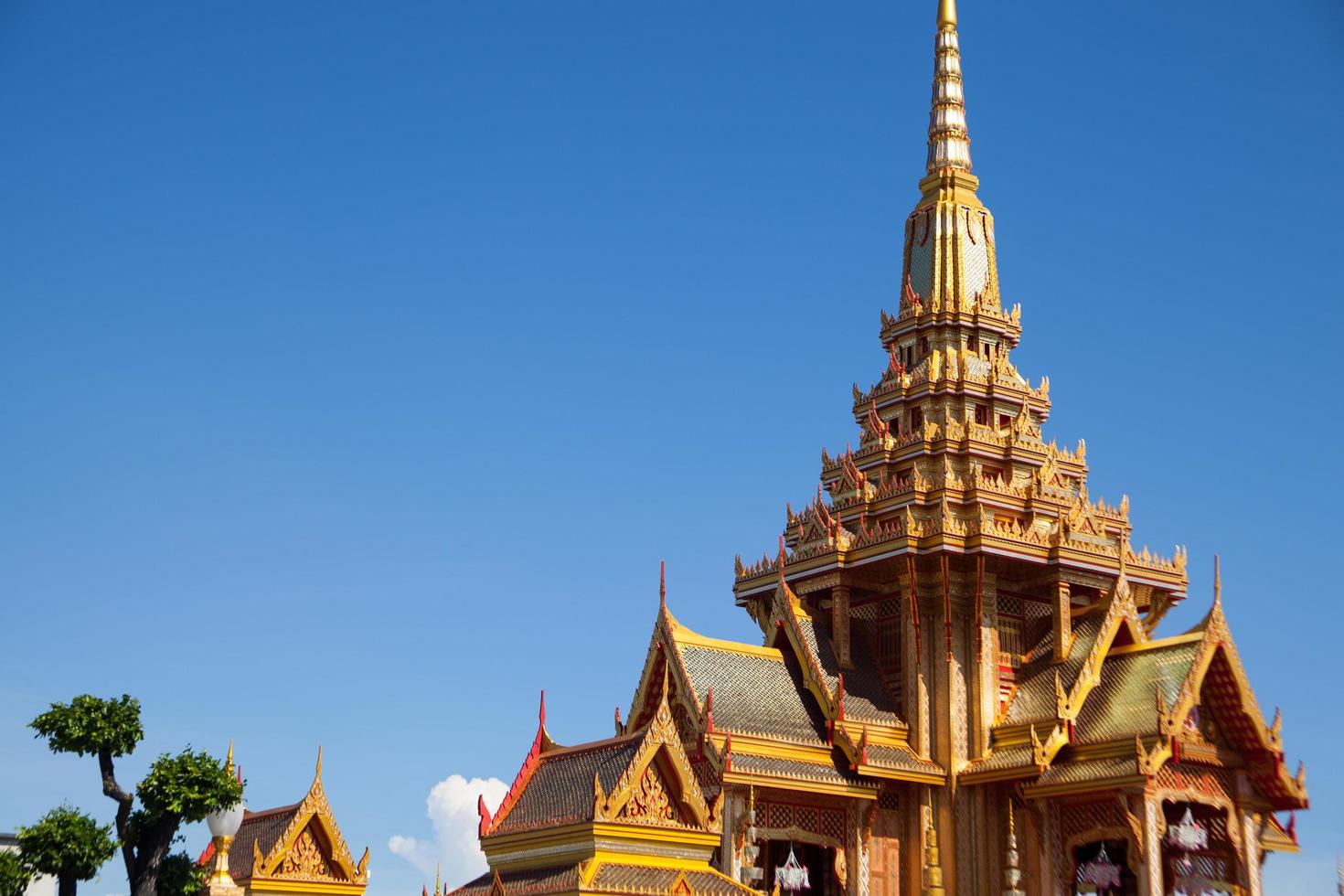 buddhisttempel i Thailand foto