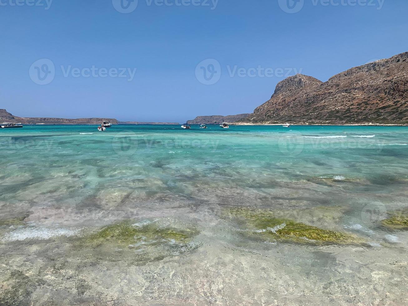 balos strand i Kreta, grekland foto