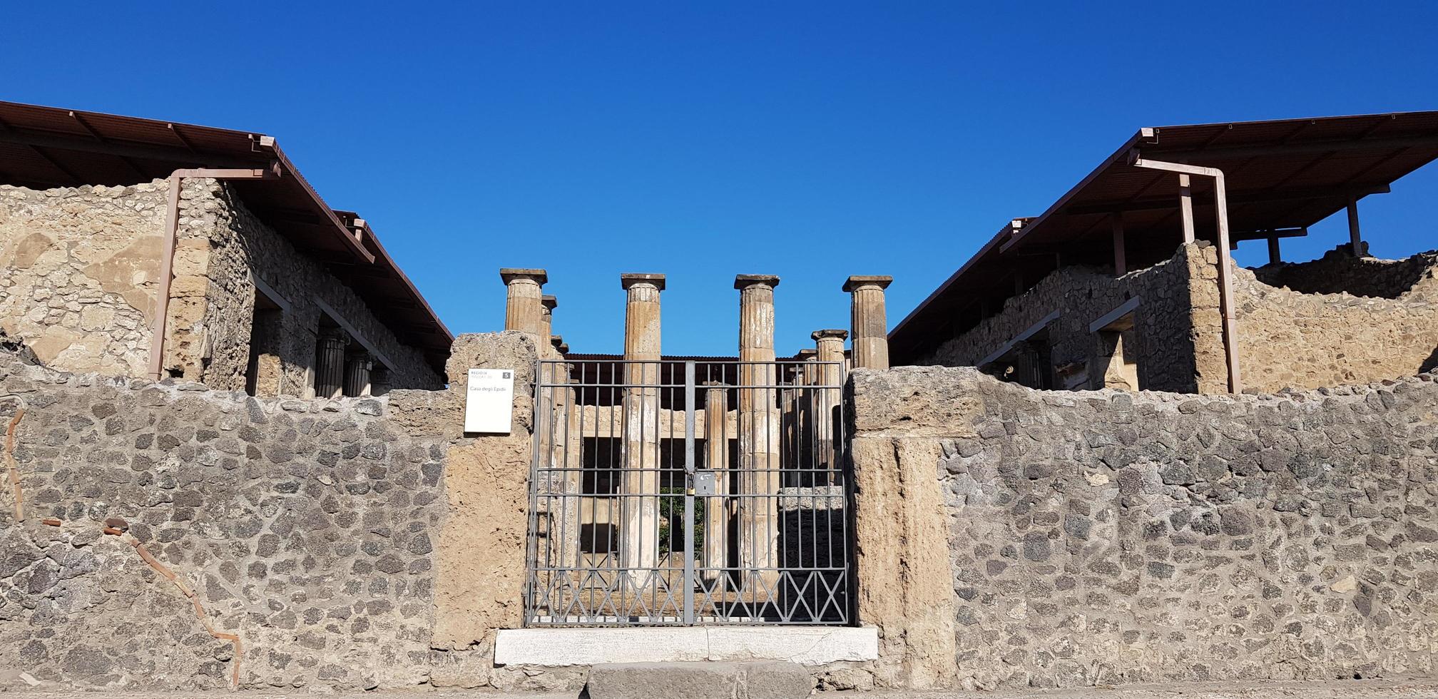 ruinerna av pompeii i Italien foto