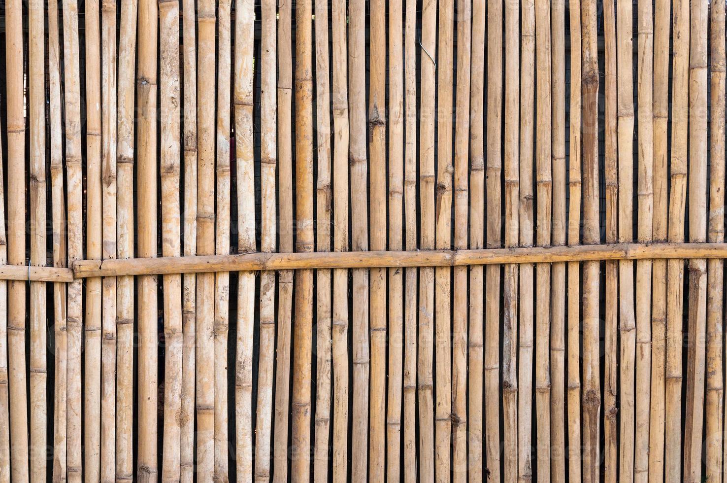 bambu staket för bakgrund foto