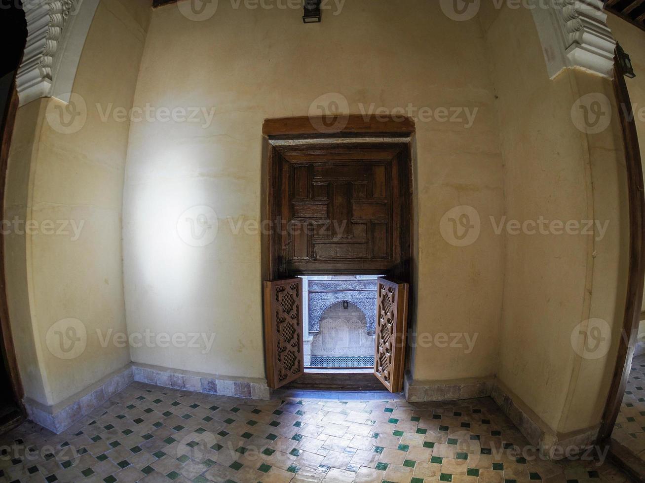 al-attarine madrasa i fez, marocko foto