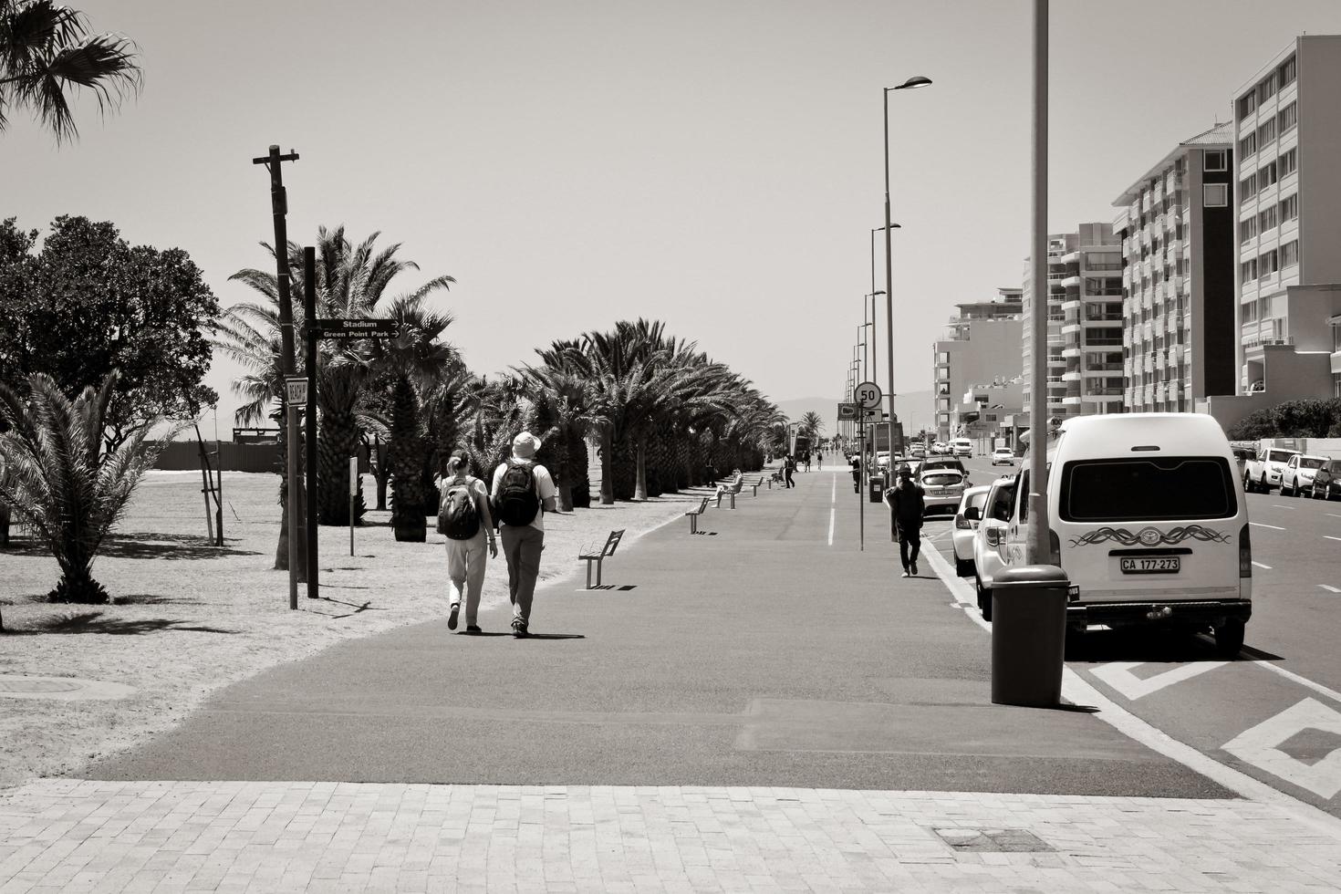 cape stad Västra cape söder afrika 2018 gata i mouille hav punkt promenad, cape stad, söder afrika. foto