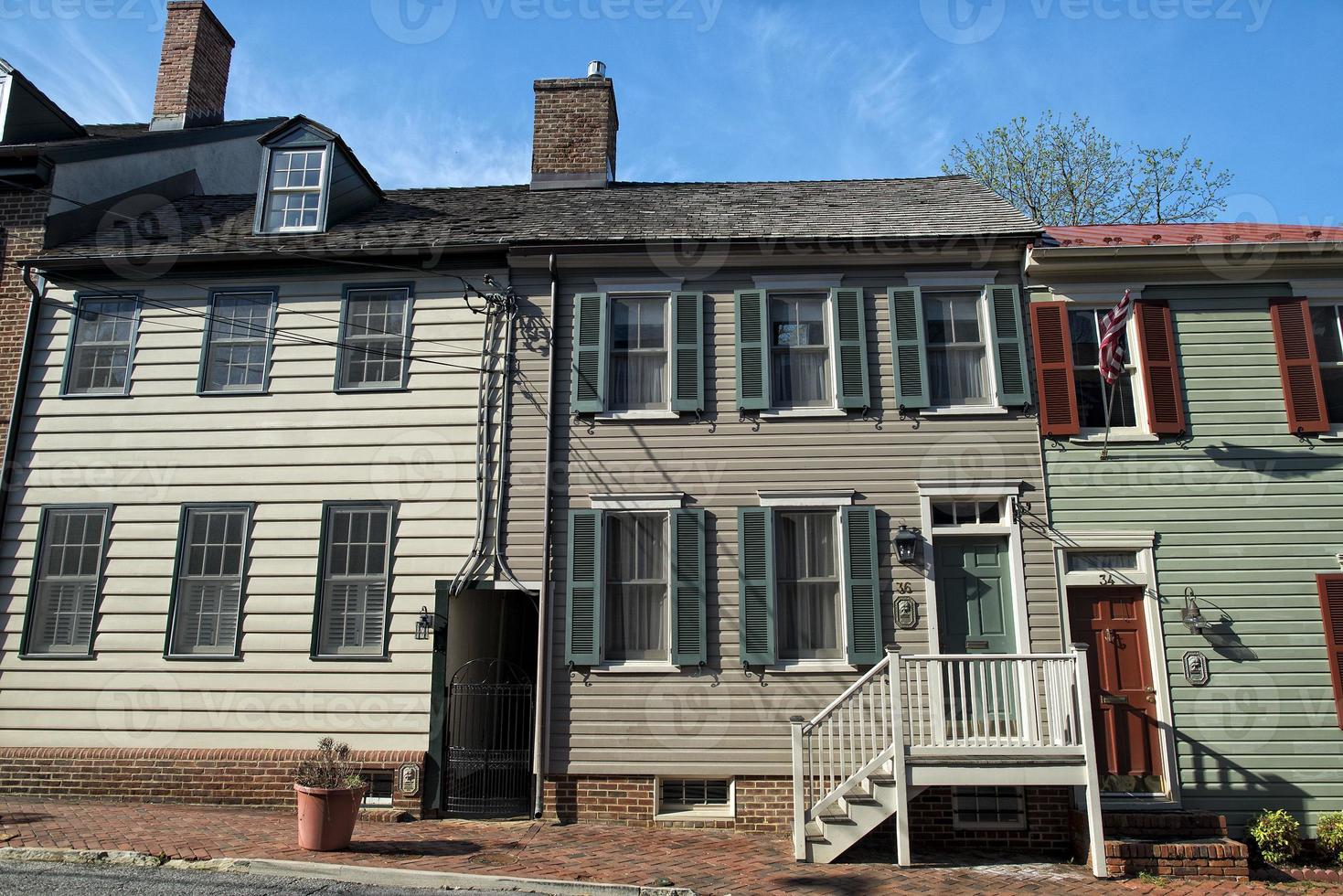 Annapolis maryland historisk hus foto