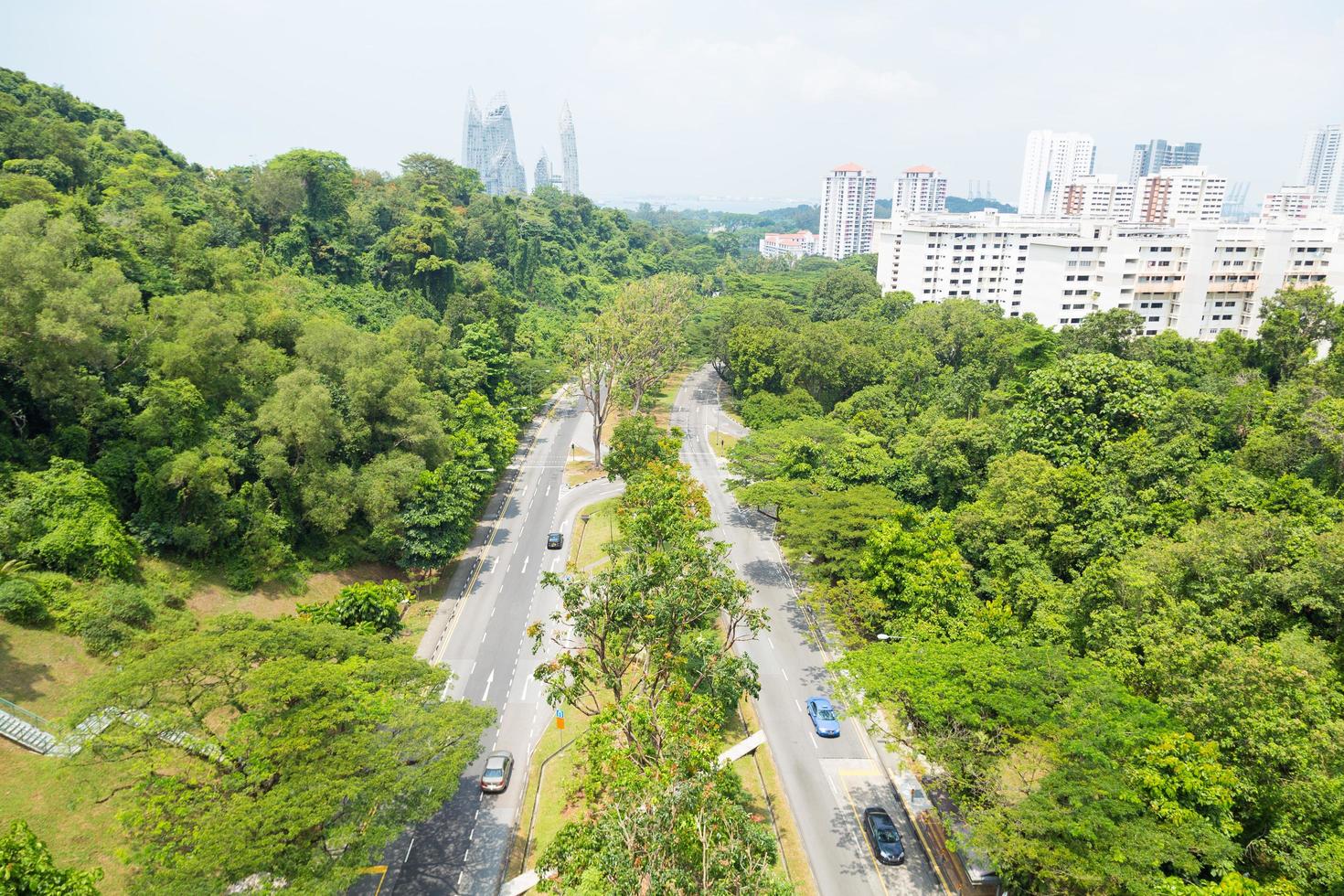 road park i singapore foto