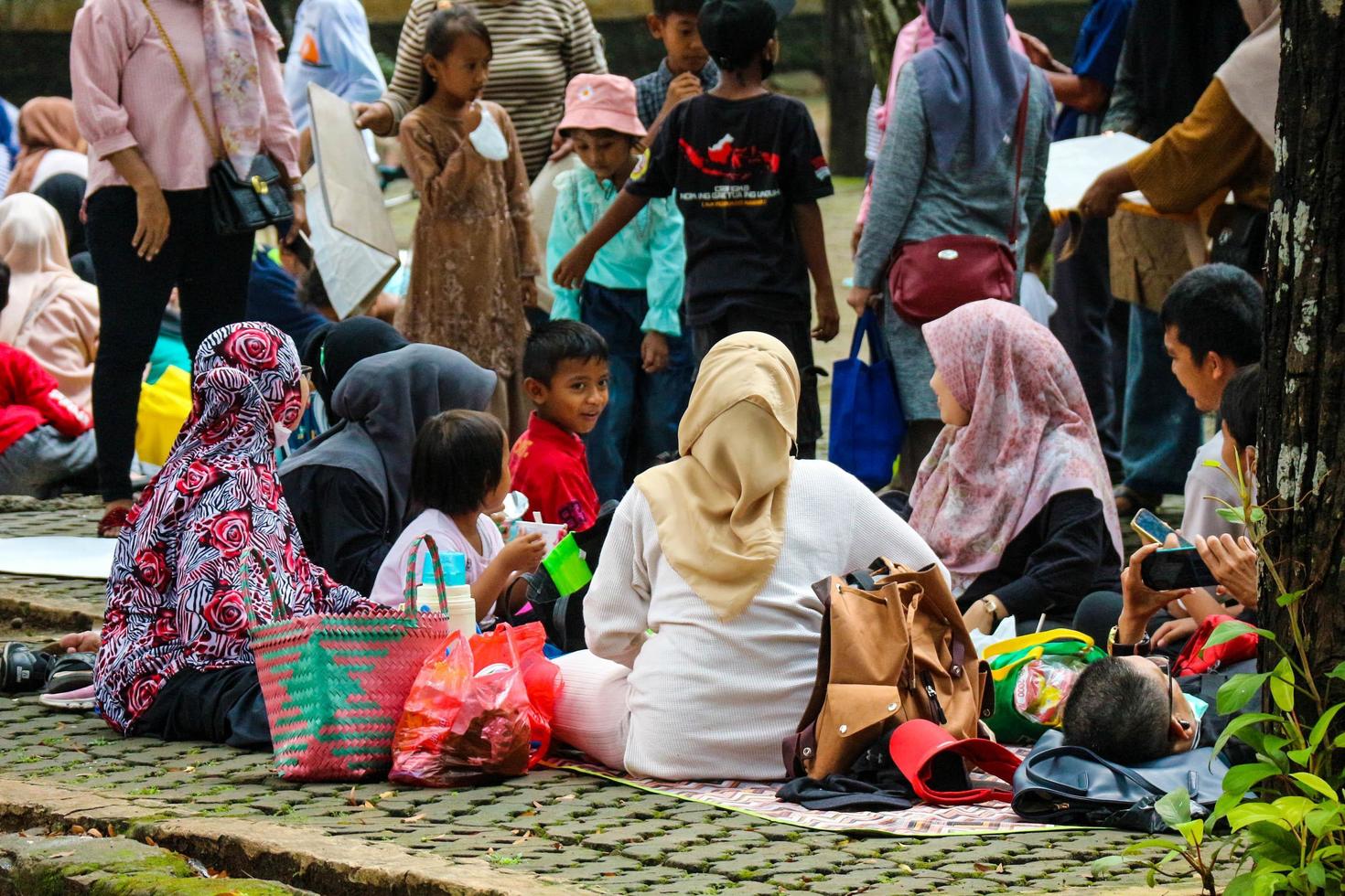 jakarta, indonesien i december 2022. de Zoo i ragunan är ett av de favorit platser för små och stor familjer foto