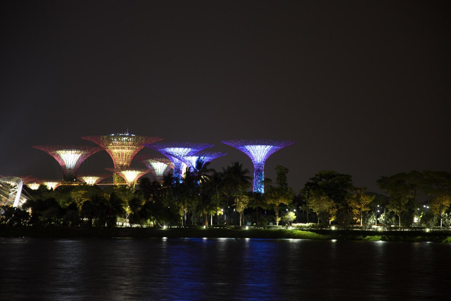 super träd i singapore foto