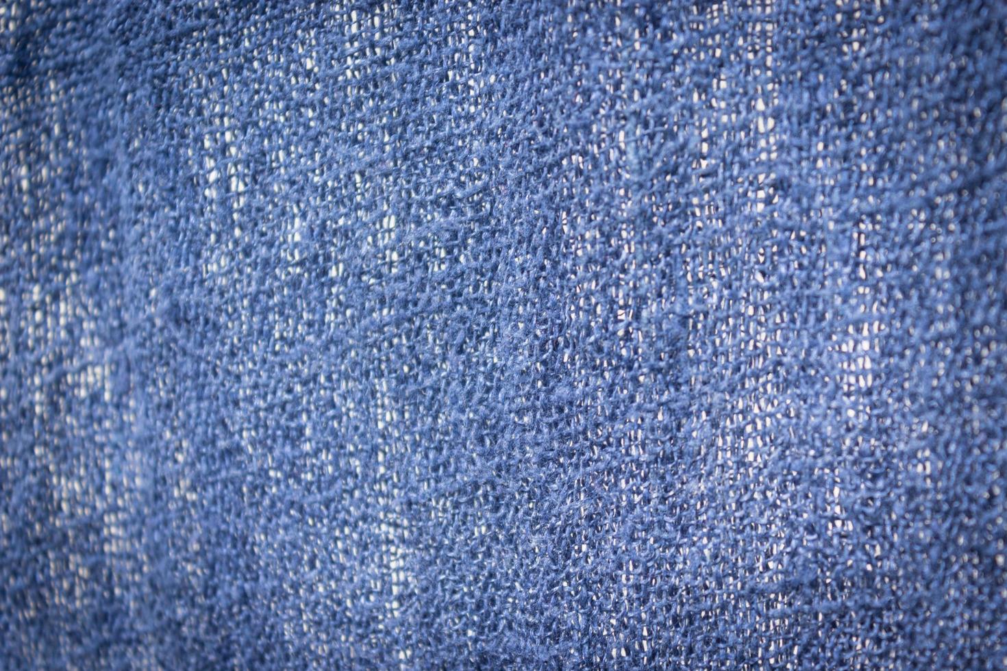 närbild av blå gammal handduk för textur eller bakgrund foto