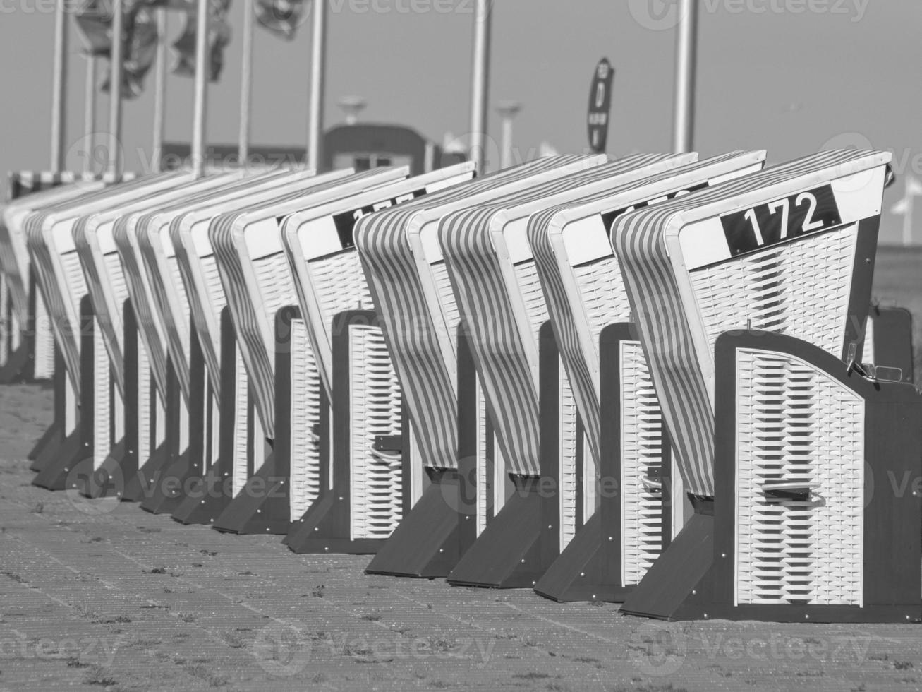 de strand av norderney foto