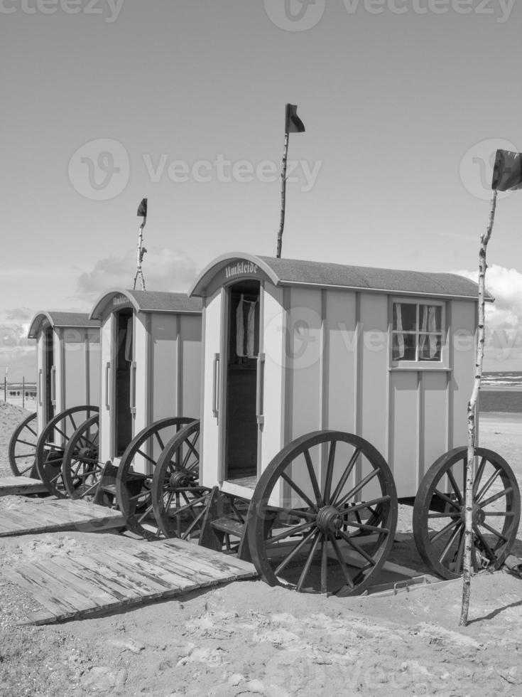 de strand av norderney foto