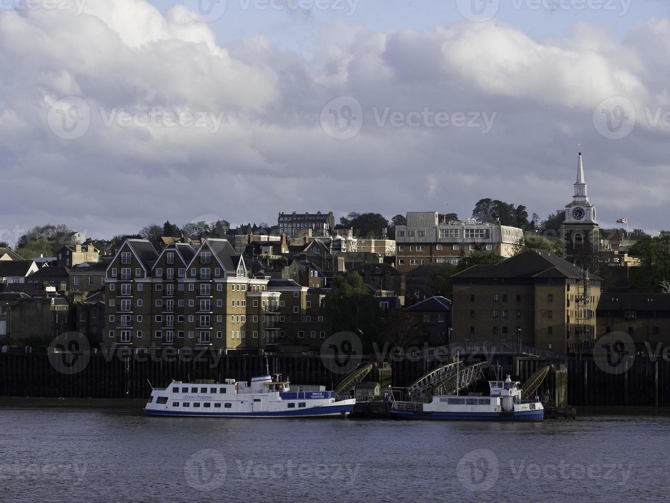 de thames flod i Storbritannien foto