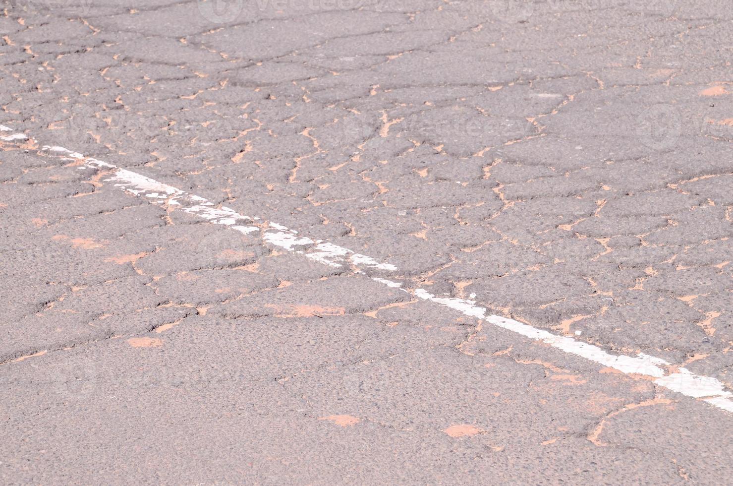 grov asfalt väg foto