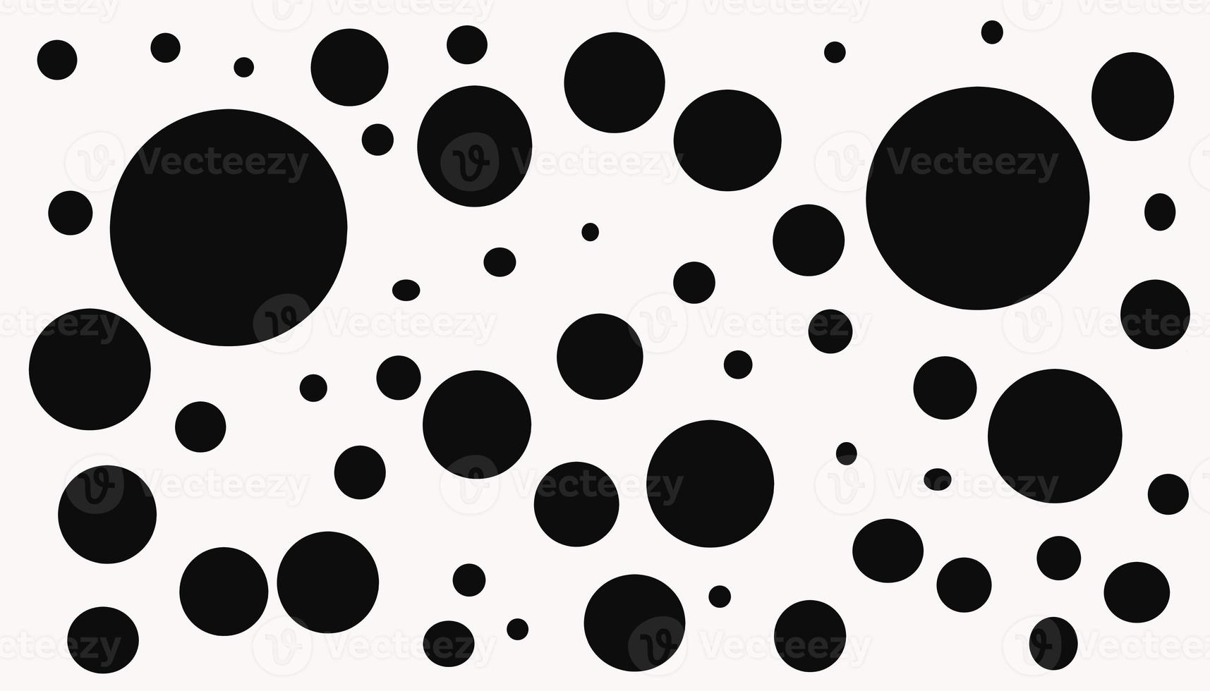 tapet design med en massa av svart prickar på en vit bakgrund. foto