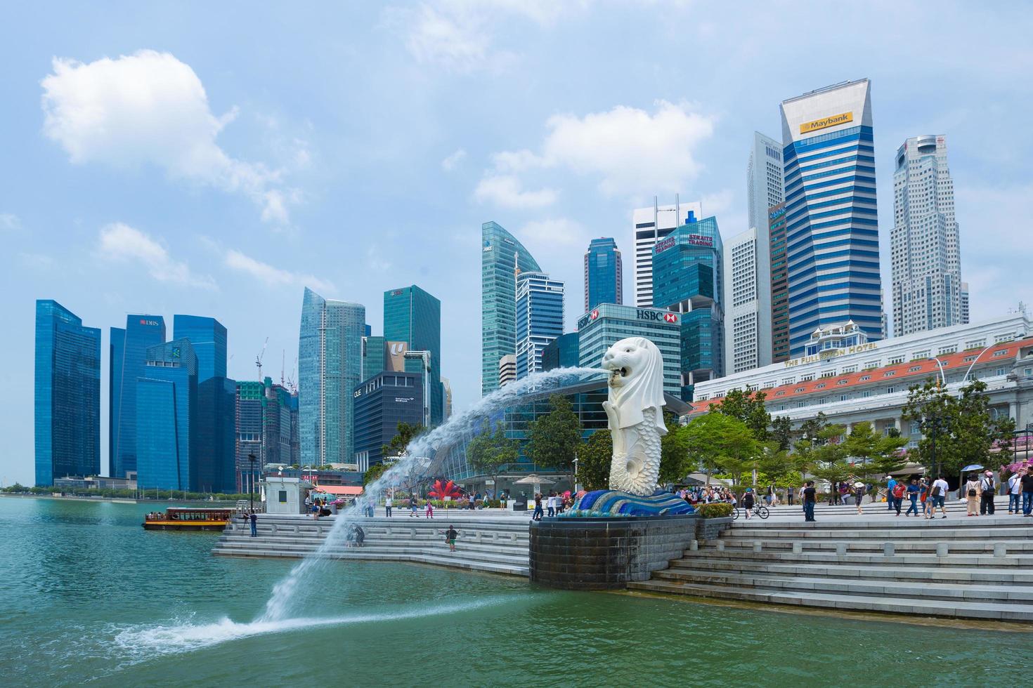 singapore centrum med merlion foto