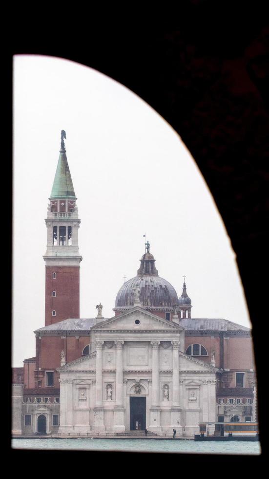 kyrkan San Giorgio Maggiore i Venedig, Italien foto