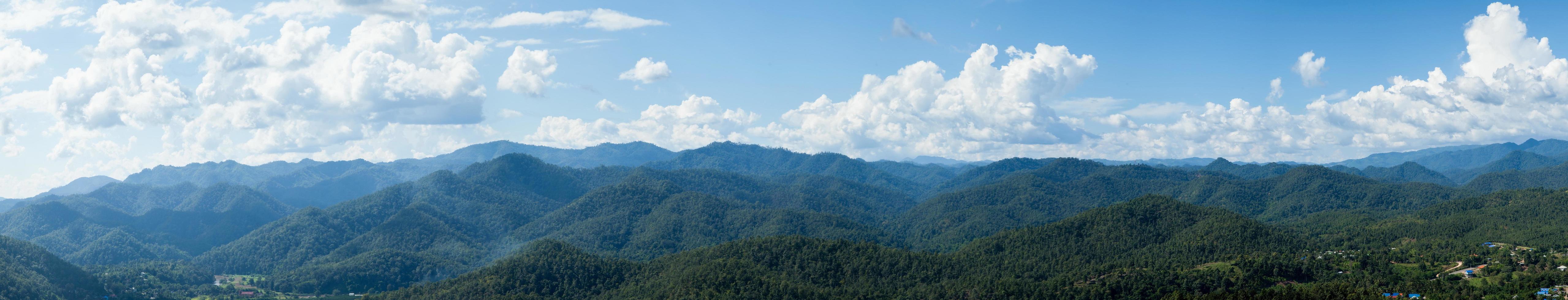 skogspanorama i Thailand foto