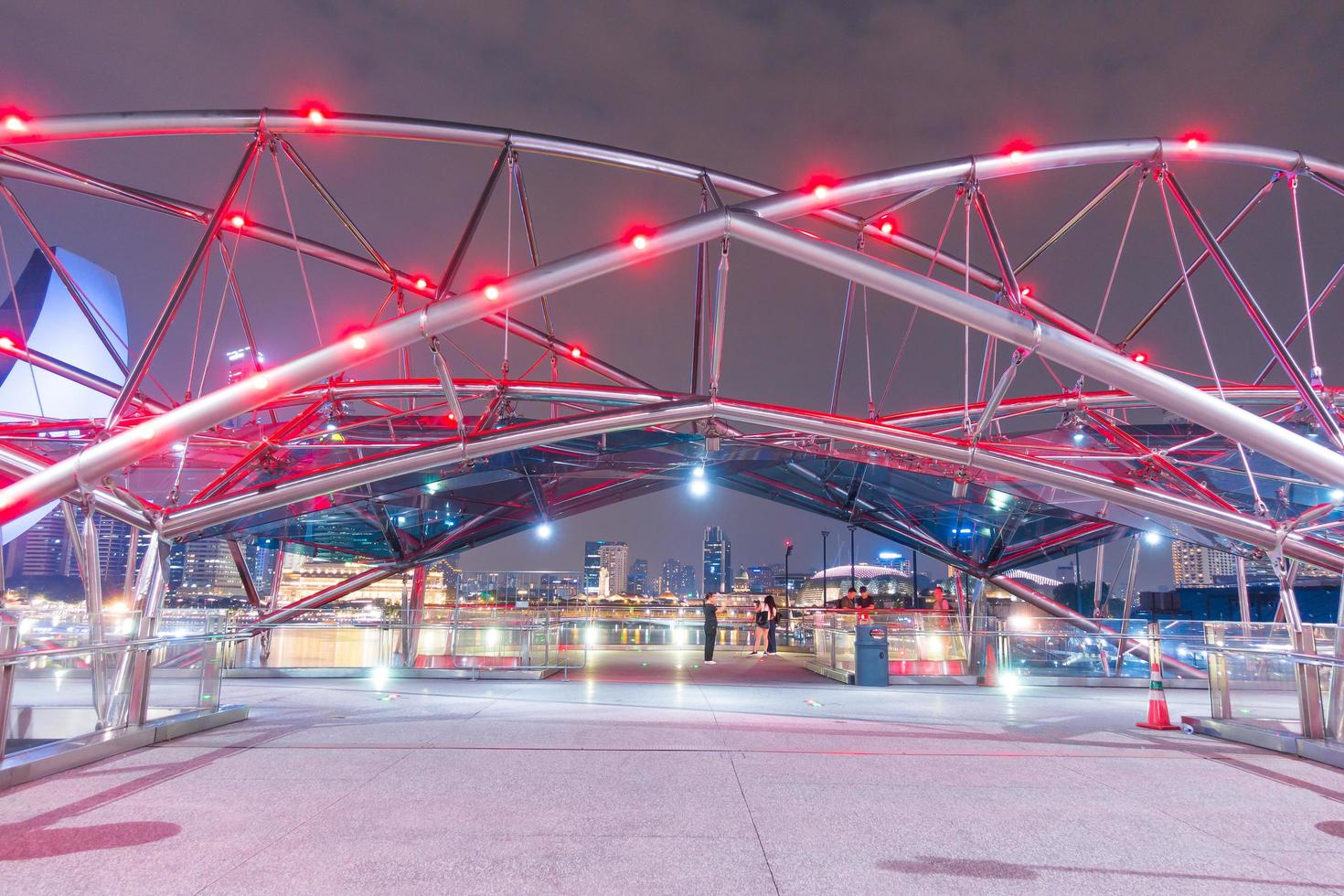 helix bridge i singapore foto