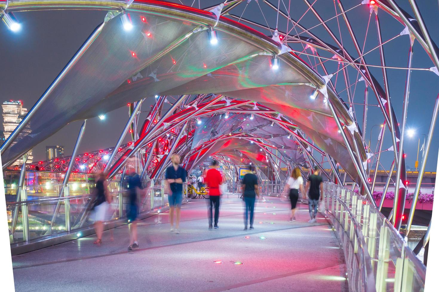 helix bridge i singapore foto