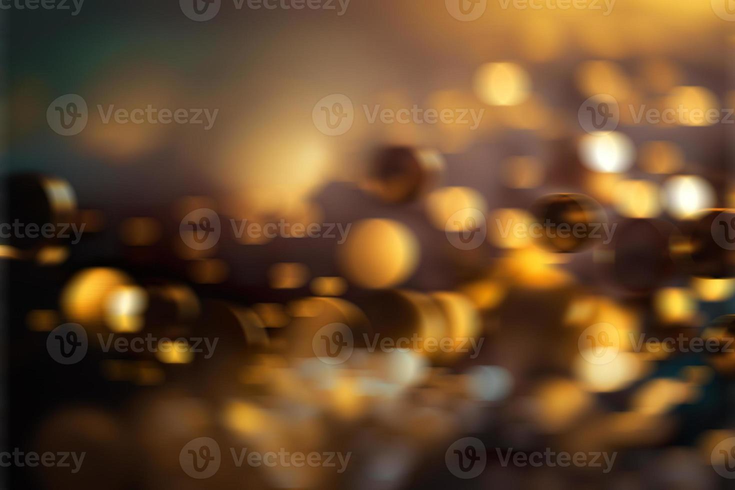 suddig guld bokeh i ny år eve foto