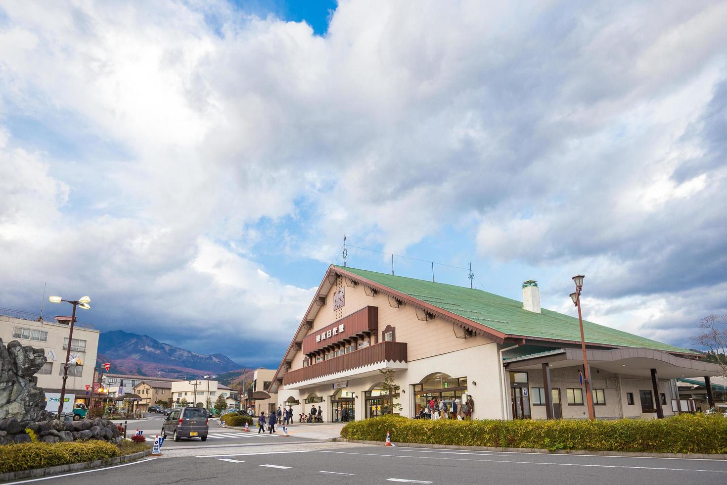 nikko tågstation i japan foto